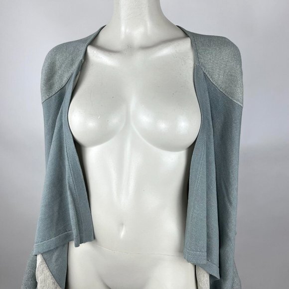 CAbi 5132 Open Front Pocket Cardigan Long Sleeve Drape Sweater Sage Women S NWT - Picture 5 of 12